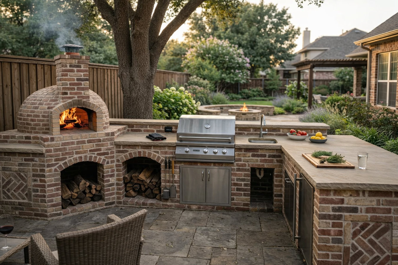 Outdoor kitchen masonry in Rancho Cucamonga, CA