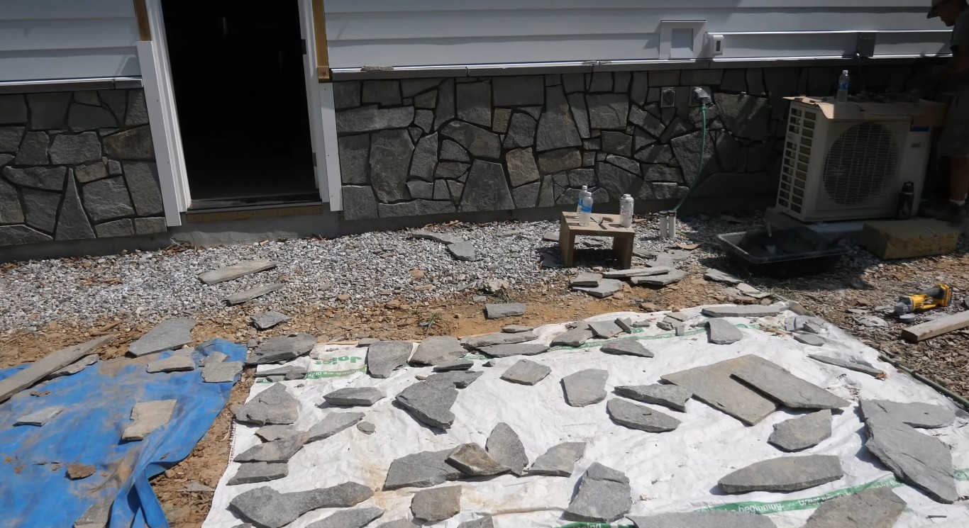 Custom stone and paver patio installation in Rancho Cucamonga, CA