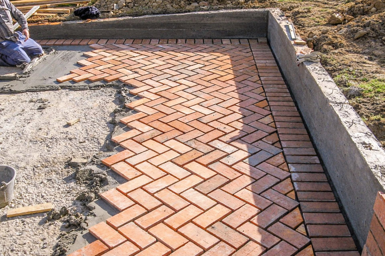 Walkway construction in Rancho Cucamonga, CA